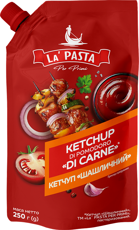 Кетчуп «Шашличний» пастеризований ТМ «La’ PASTA PER PRIMI» д/п 250 г